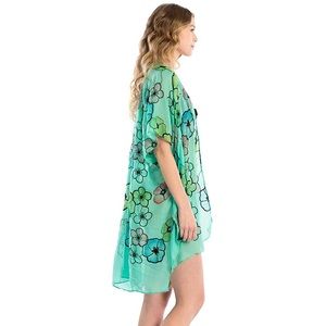 embroidered kimono jacket NWT